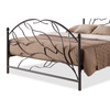 Baxton Studio Zinnia Vintage Industrial Black Finished Metal Queen Size Platform Bed 116-6359